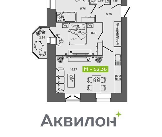 квартира г Северодвинск ЖК Квартал №100 фото 1