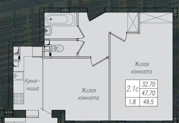 квартира г Курск р-н Сеймский ул Энгельса 158 фото 1