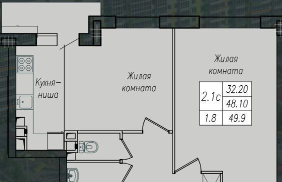 квартира г Курск р-н Сеймский ул Энгельса 158 фото 1