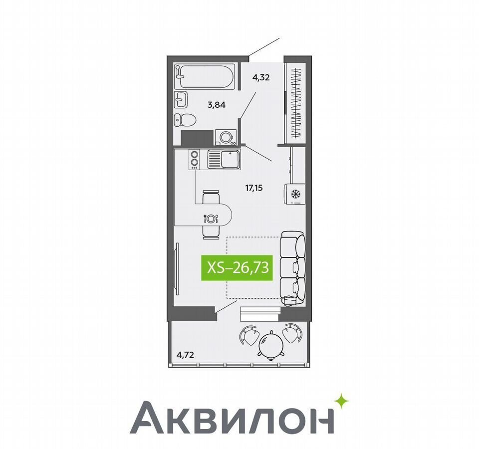 квартира г Северодвинск Ягры ул Мира 5 ЖК «‎Аквилон Ostrov» фото 1