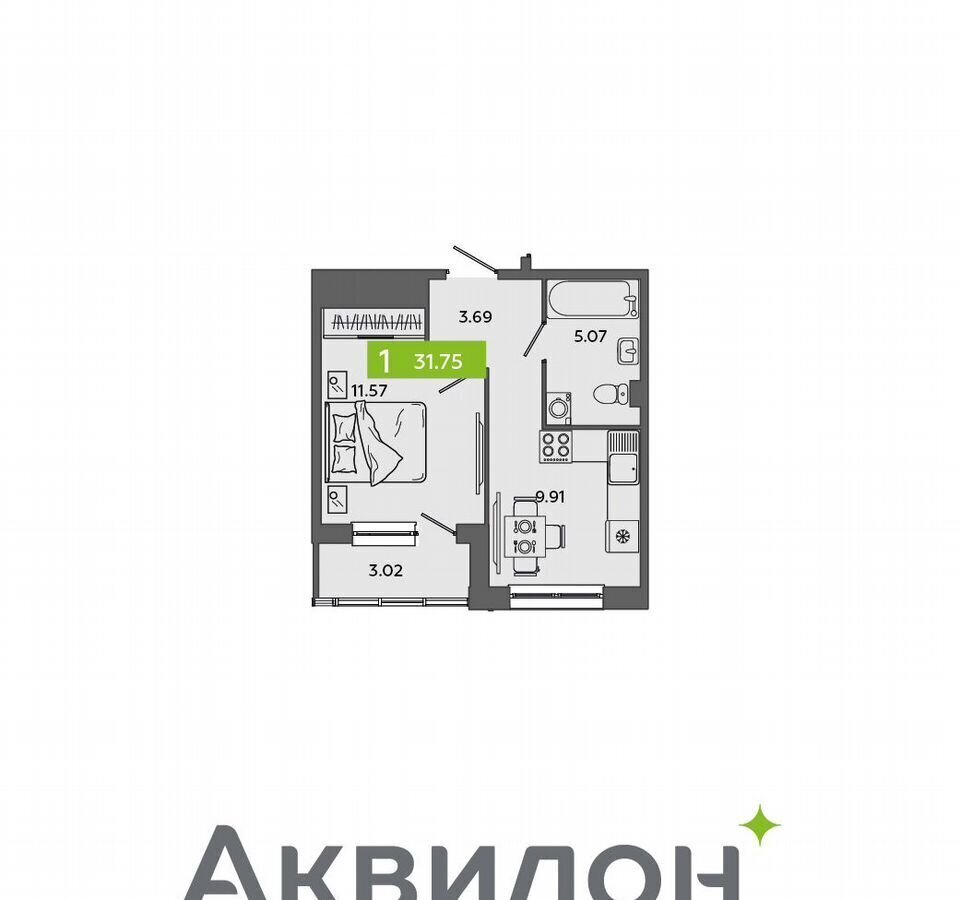 квартира г Северодвинск Старый город ул Советская 42 Город фото 1