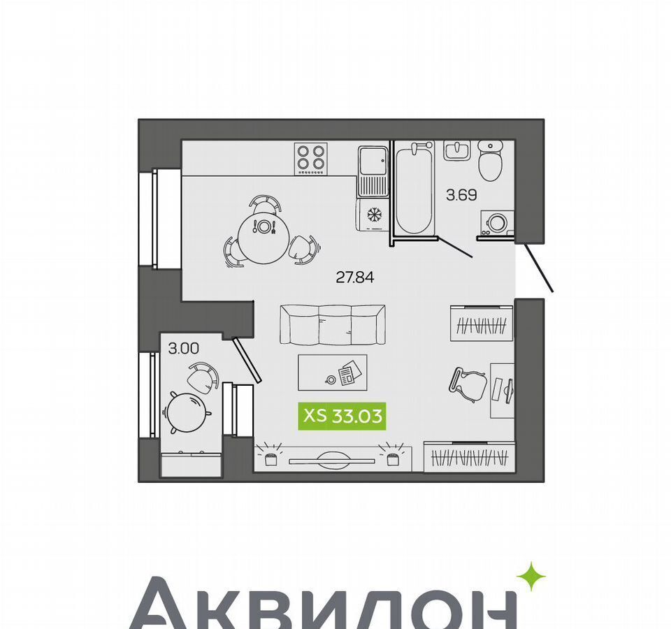 квартира г Северодвинск Новый город ул Ломоносова 5 ЖК Квартал №100 город фото 1