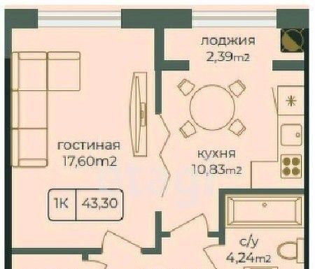 квартира г Каспийск пр-кт Акулиничева фото 1