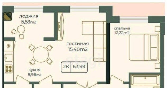 квартира г Каспийск пр-кт Акулиничева фото 1