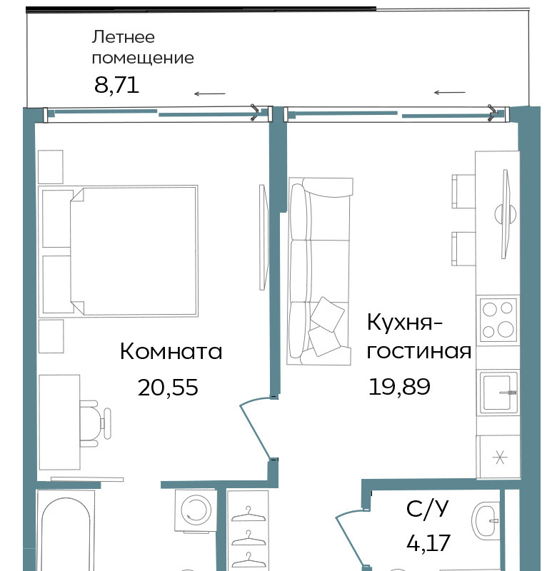 квартира г Саки фото 1