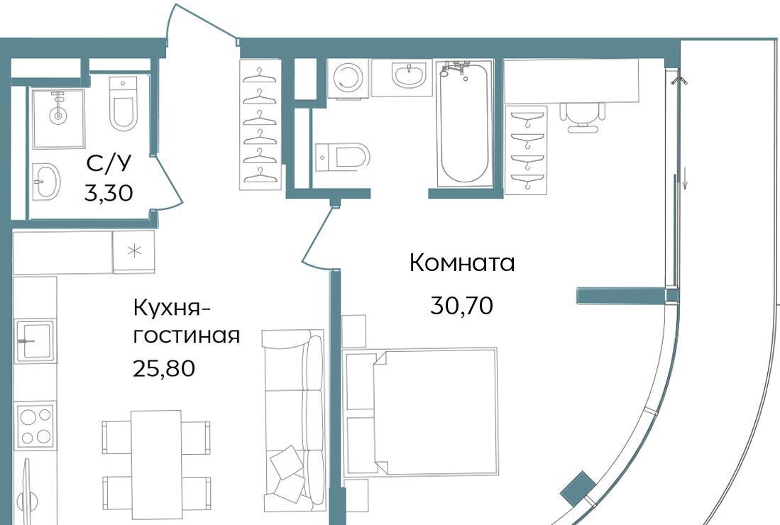 квартира г Саки ул Морская TEMPO фото 1