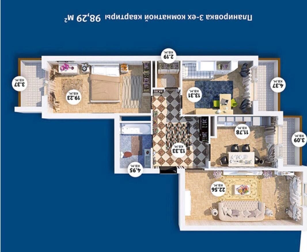 квартира г Каспийск ул Магомедали Магомеджанова 31б фото 26