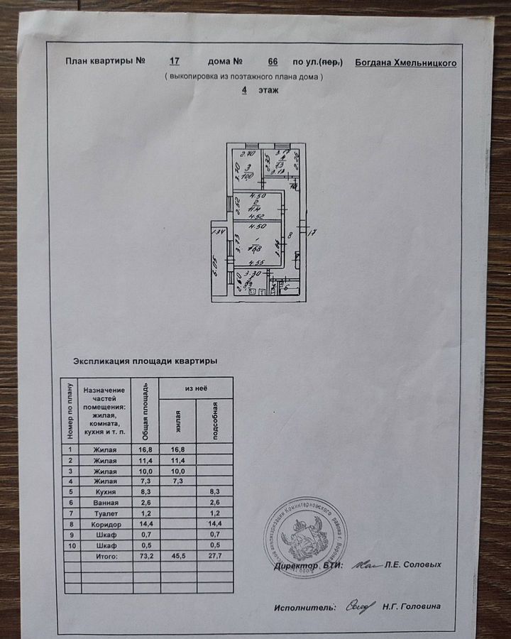 квартира г Воронеж р-н Железнодорожный ул Богдана Хмельницкого 66 фото 36