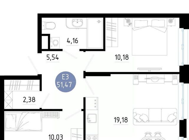 квартира р-н Московский 9-10-й кв-л фото