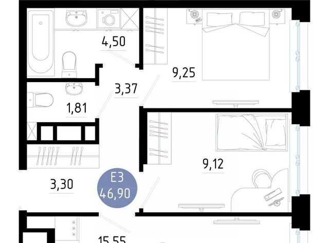 квартира р-н Московский 9-10-й кв-л фото