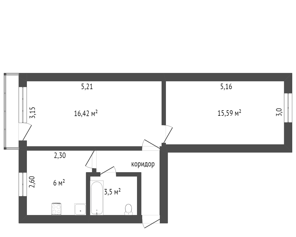 квартира г Ачинск мкр 4-й 25 фото 12