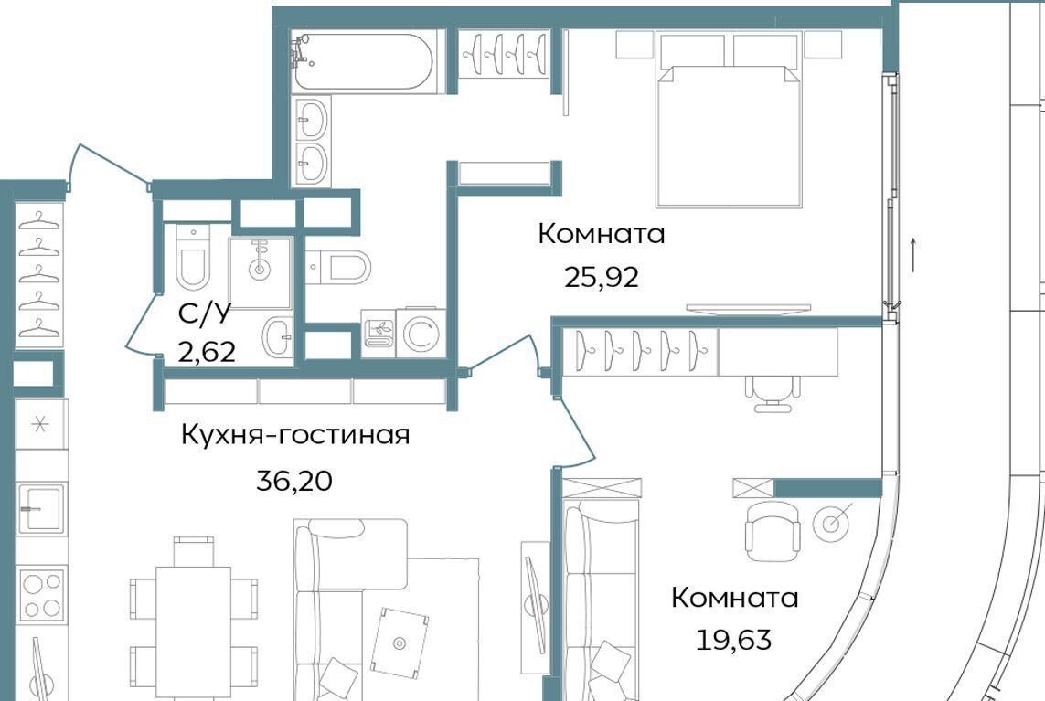 квартира г Саки ул Морская TEMPO фото 1