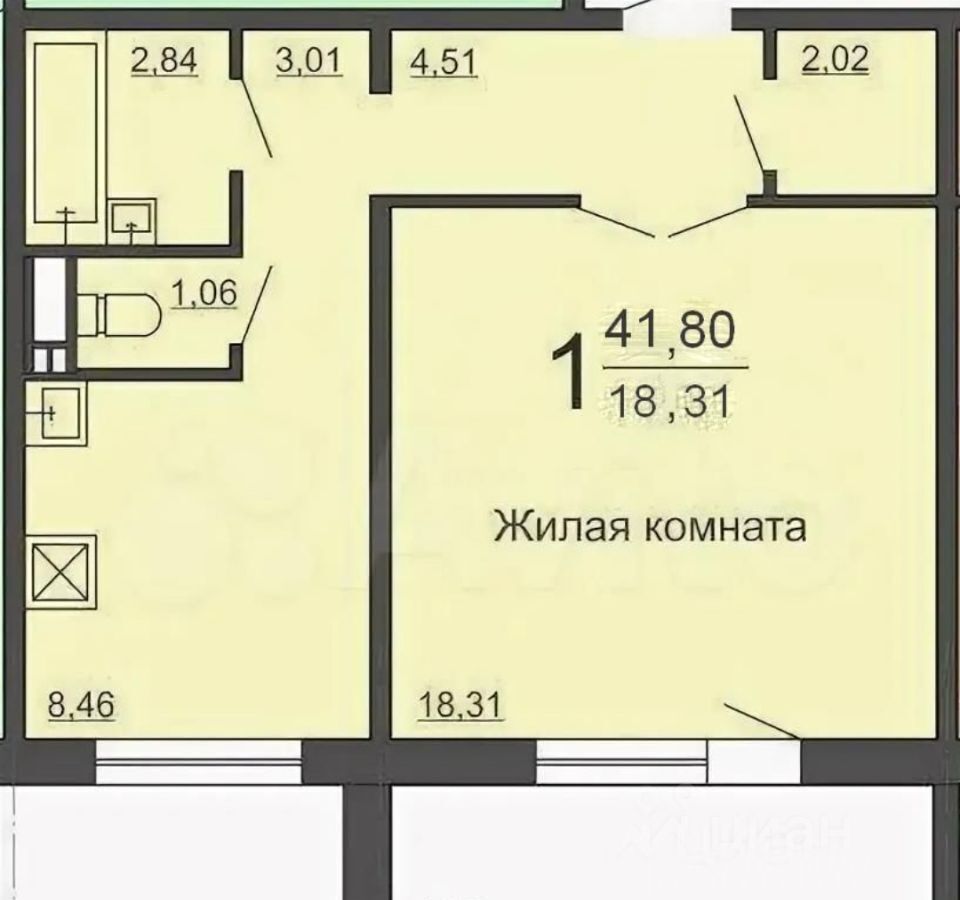 квартира г Челябинск р-н Калининский пр-кт Победы 337 фото 16