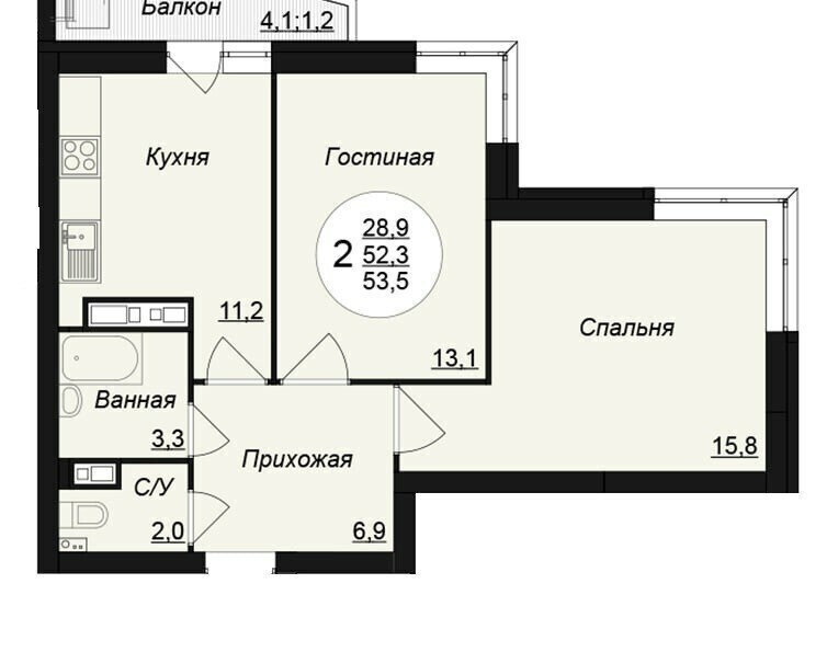 квартира г Екатеринбург Ботаническая ул Патриса Лумумбы 63 фото 2