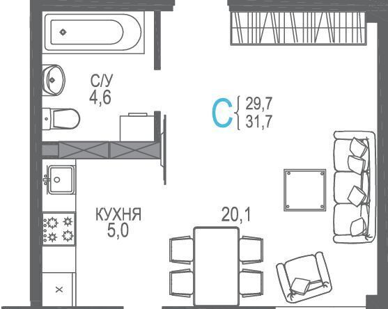 квартира г Евпатория пр-кт им.В.И.Ленина 66б фото 1