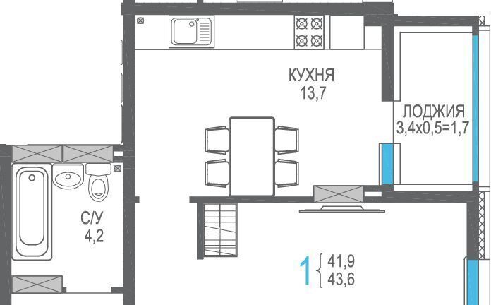 квартира г Симферополь р-н Центральный ул Трубаченко 21 фото 1