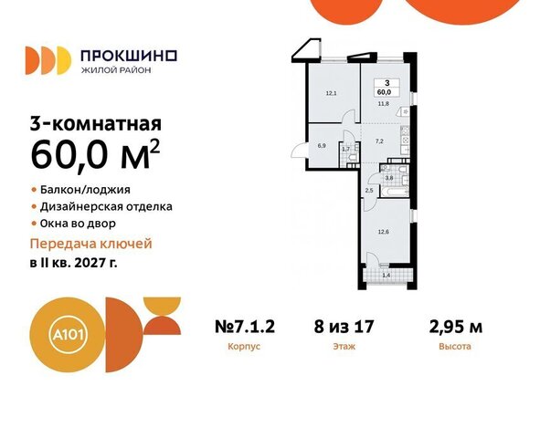 ЖК Прокшино 1/1 метро Прокшино метро Коммунарка ТиНАО 7. фото