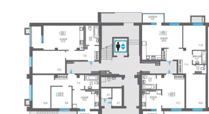 квартира г Феодосия ш Симферопольское 48к/1 фото 2