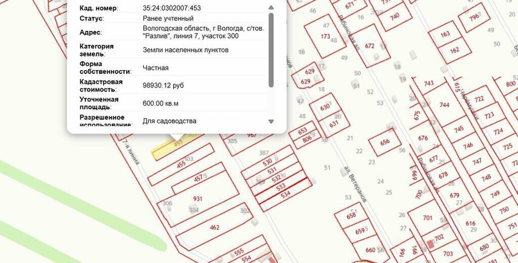 земля р-н Вологодский снт Радужное Разлив, Вологда фото 1