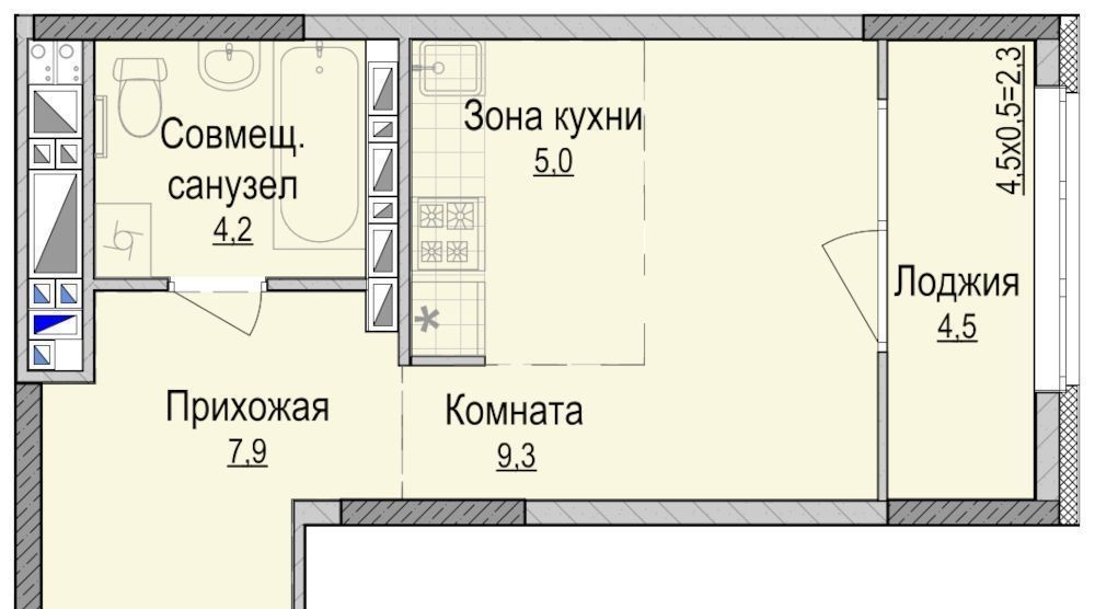 квартира г Ижевск р-н Устиновский Аэропорт ЖК «Хорошо» жилрайон фото 1