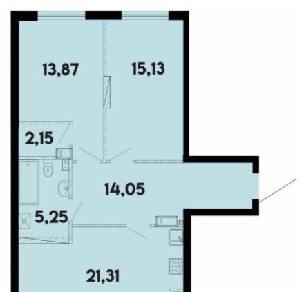 квартира г Калининград р-н Ленинградский ул Солдатская 9к/2 фото 1