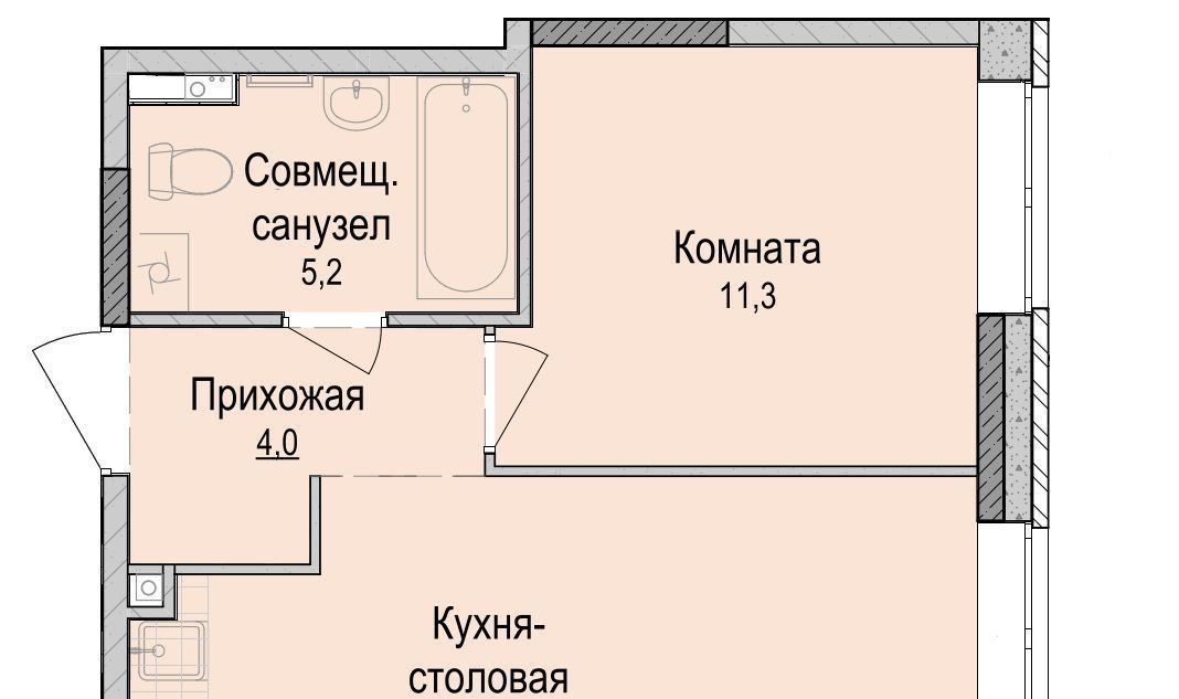 квартира г Ижевск р-н Устиновский Аэропорт ЖК «Хорошо» жилрайон фото 1