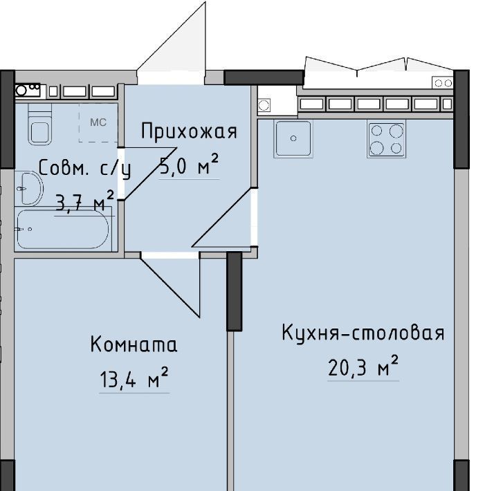 квартира г Ижевск р-н Октябрьский ул Холмогорова 89 фото 1