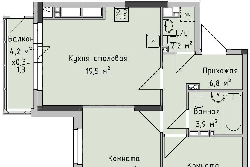 квартира г Ижевск р-н Октябрьский ул Холмогорова 89 фото 1