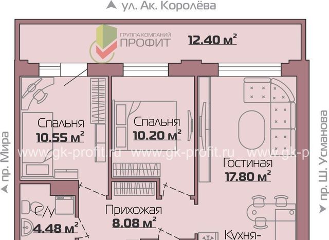 г Набережные Челны р-н Центральный ул Шамиля Усманова 18в фото