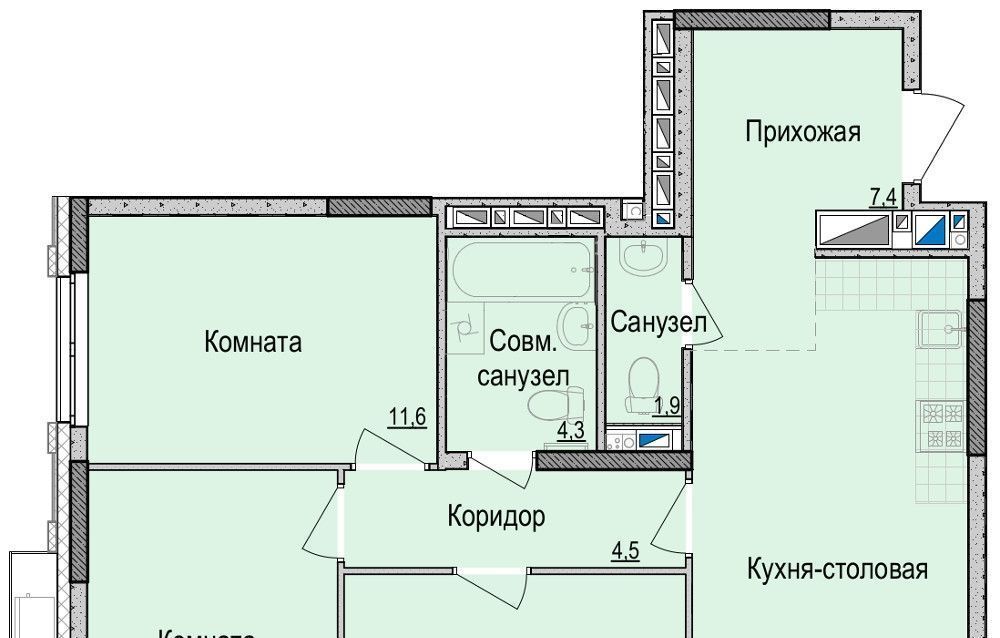 квартира г Ижевск р-н Первомайский ул Красная 118к/2 фото 1