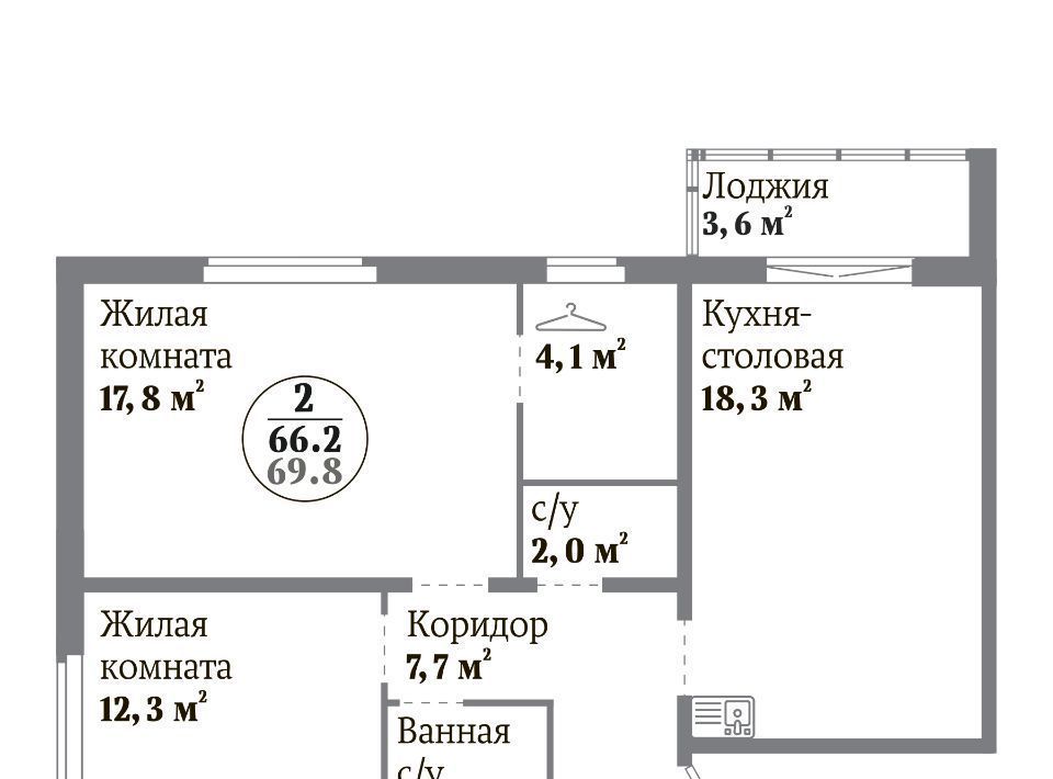 квартира г Челябинск р-н Центральный 20-й микрорайон фото 1