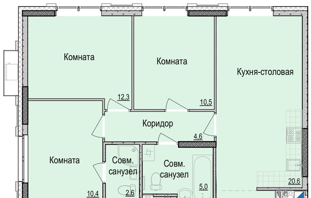 квартира г Ижевск р-н Первомайский ул Красная 118к/2 фото 1