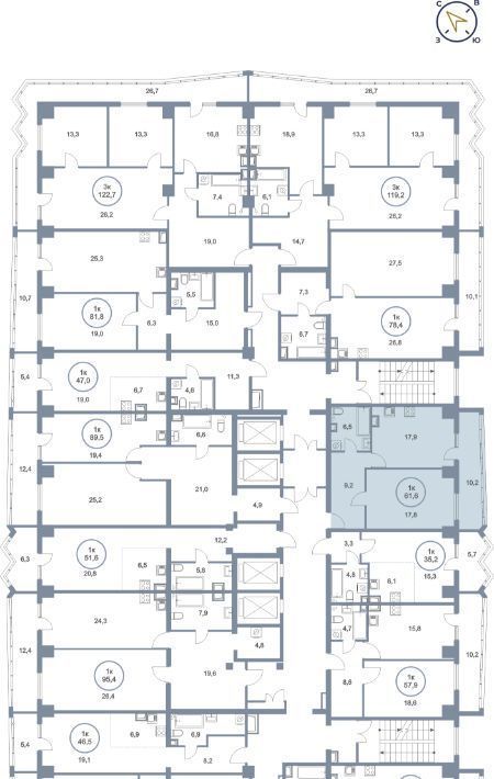 квартира г Сургут тракт Югорский 43 27А фото 3