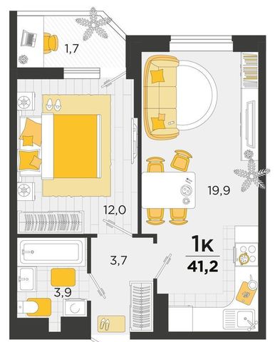 квартира г Краснодар р-н Карасунский ул им. Мачуги В.Н. 2 д. 166/2 фото