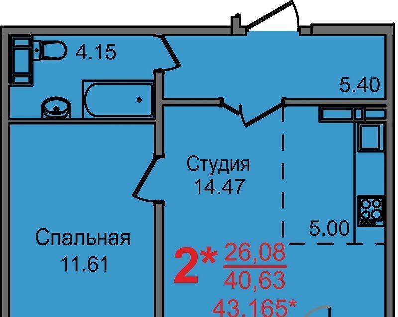 квартира г Челябинск р-н Ленинский ул Новороссийская 21а фото 1
