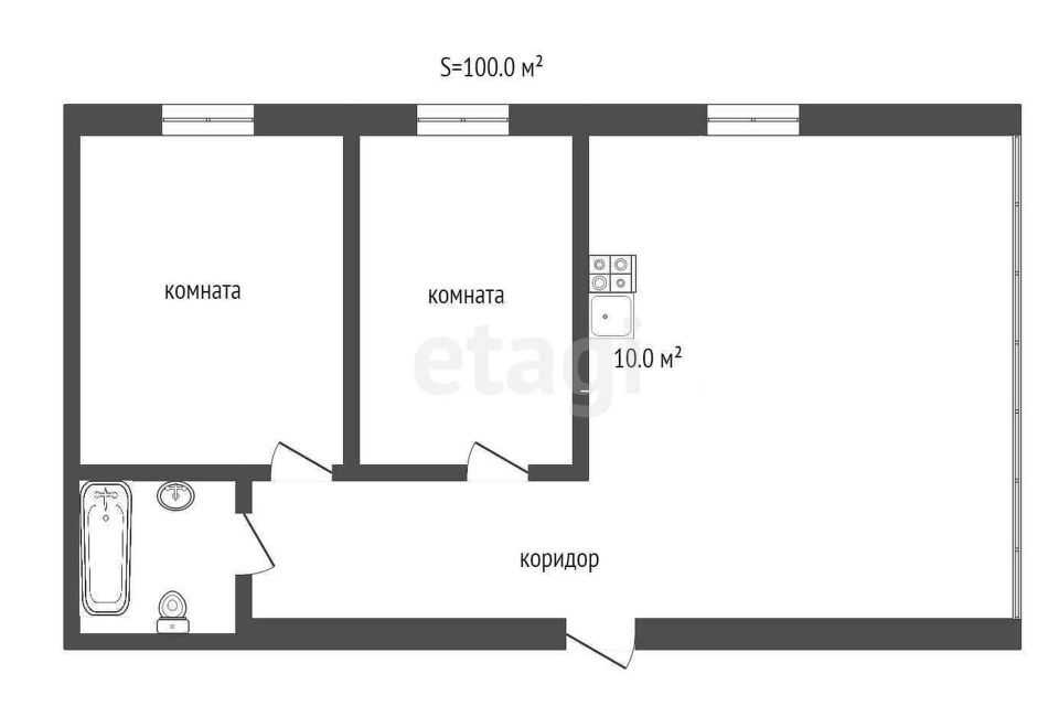 квартира г Ялта ул Щорса 42к/3 фото 10