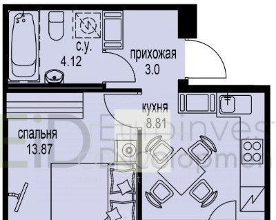 квартира р-н Всеволожский г Мурино пр-кт Ручьевский 17к/1 Девяткино фото 15