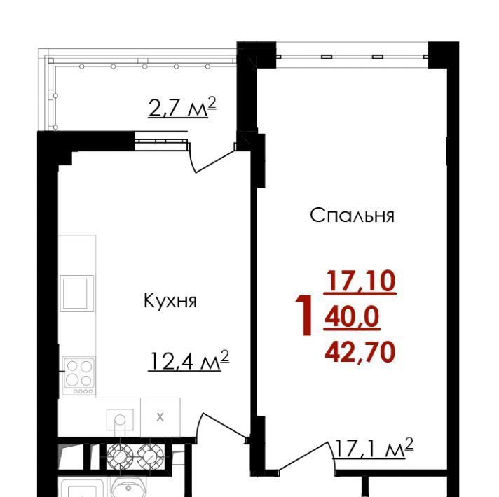 квартира г Белгород Западный ул Губкина 54 фото 1