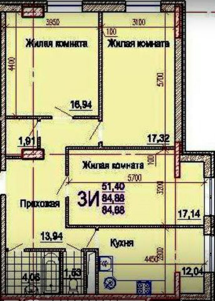 квартира г Краснодар мкр им Петра Метальникова ул Ярославская 113 ЖК «Rich House» фото 21