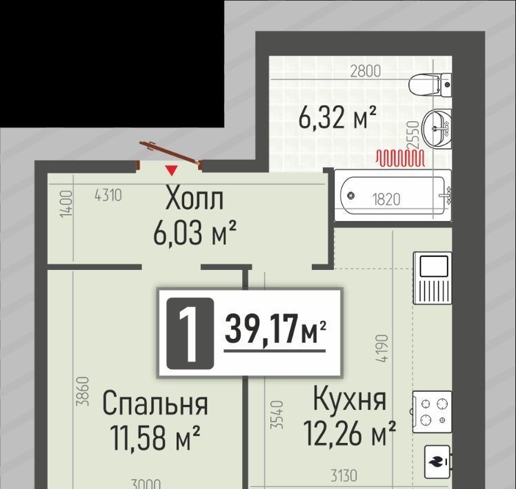 квартира р-н Рыбновский г Рыбное ул Перспективная 2а фото 3