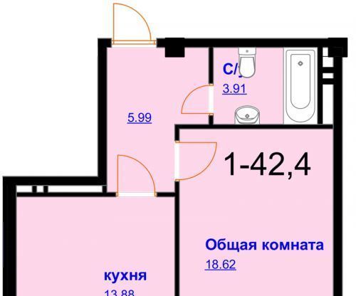 квартира г Махачкала р-н Кировский ул Шёлковая 12 фото 1