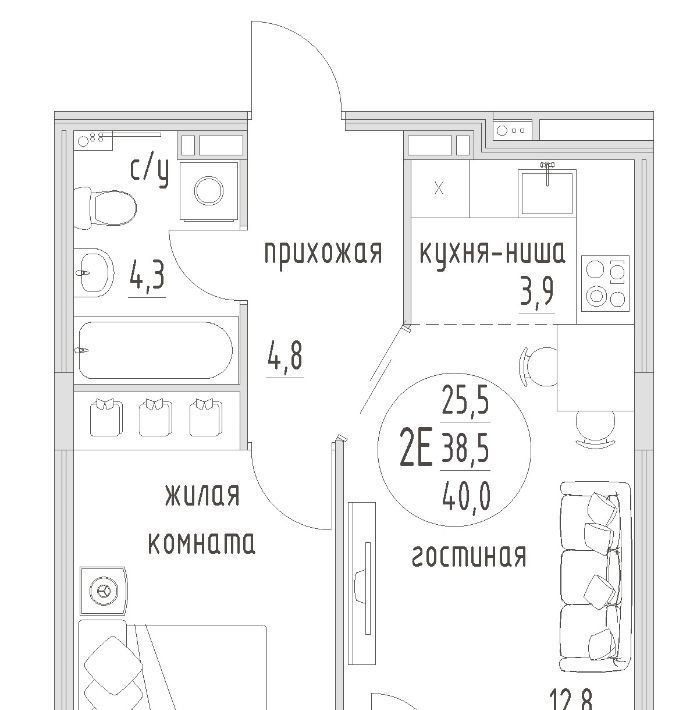 квартира г Пермь р-н Мотовилихинский б-р Гагарина 32б фото 1