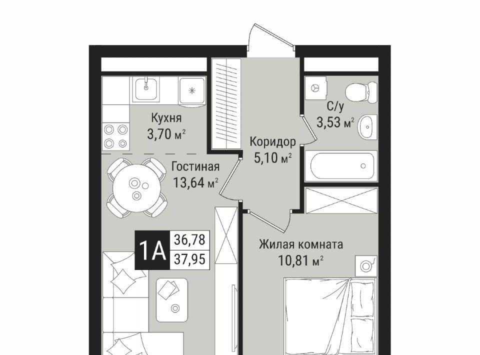 квартира г Казань Авиастроительная ул Симонова 43 фото 1