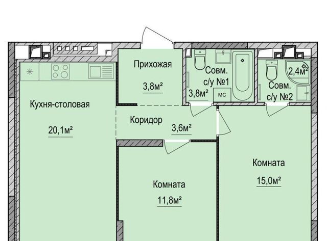 р-н Устиновский Аэропорт ЖК «Финский квартал» жилрайон фото