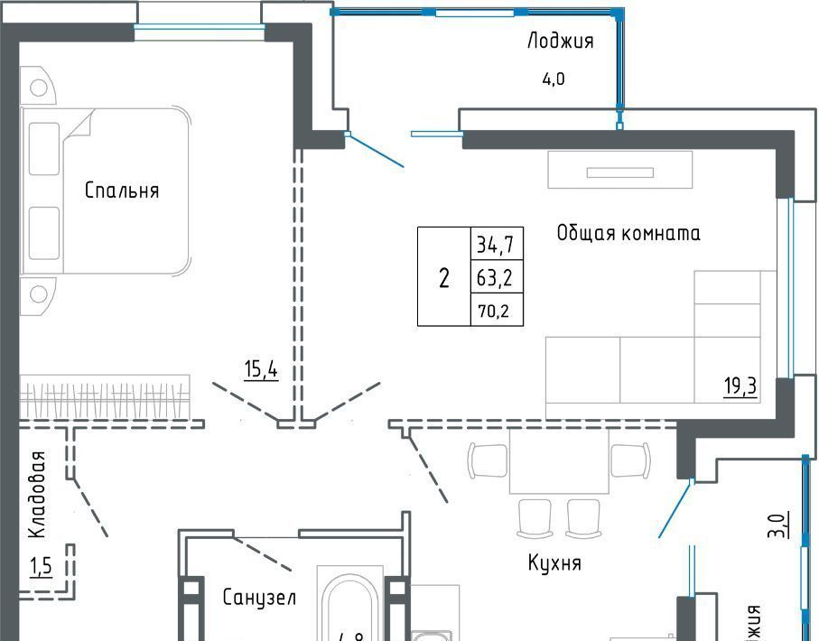 квартира г Уссурийск ул Александра Францева 42 фото 1