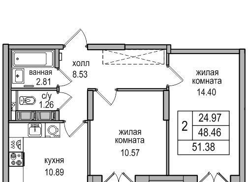 квартира г Санкт-Петербург п Парголово ул Заречная 48к/1 метро Парнас фото