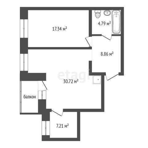 квартира г Красноярск пер Светлогорский 10б Красноярский кадастровый район фото 20