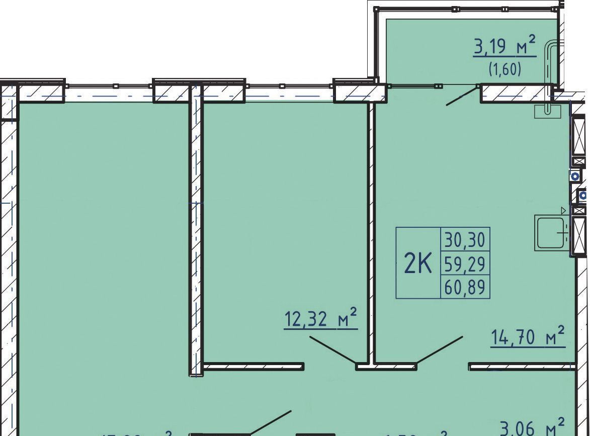 квартира г Батайск ул Комсомольская 133к/4 фото 1