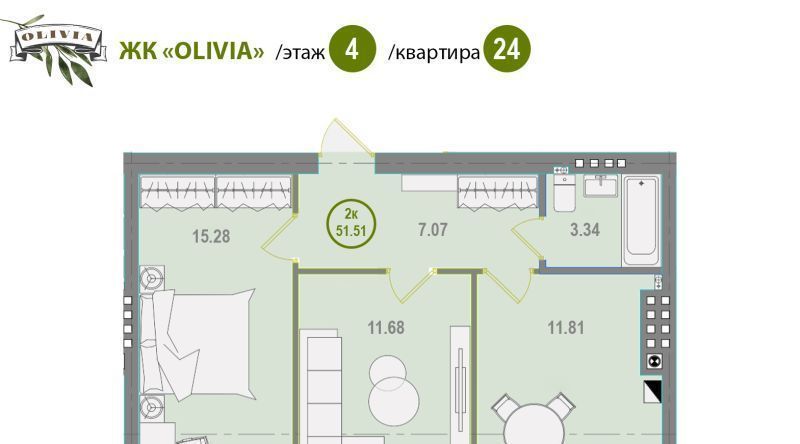 квартира г Калининград р-н Московский пер Немировича-Данченко 3 фото 1