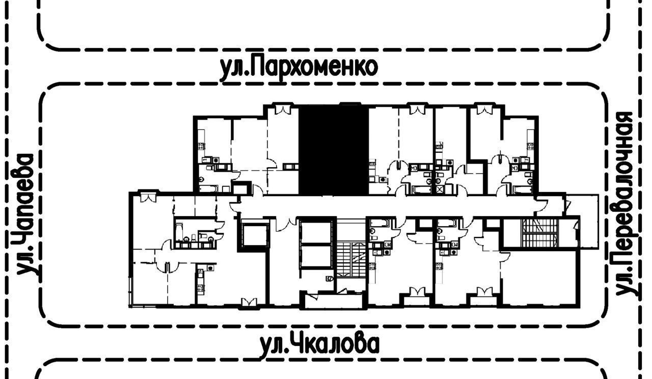 квартира г Петрозаводск Перевалка ул. Чапаева/Чкалова, жилые дома фото 7